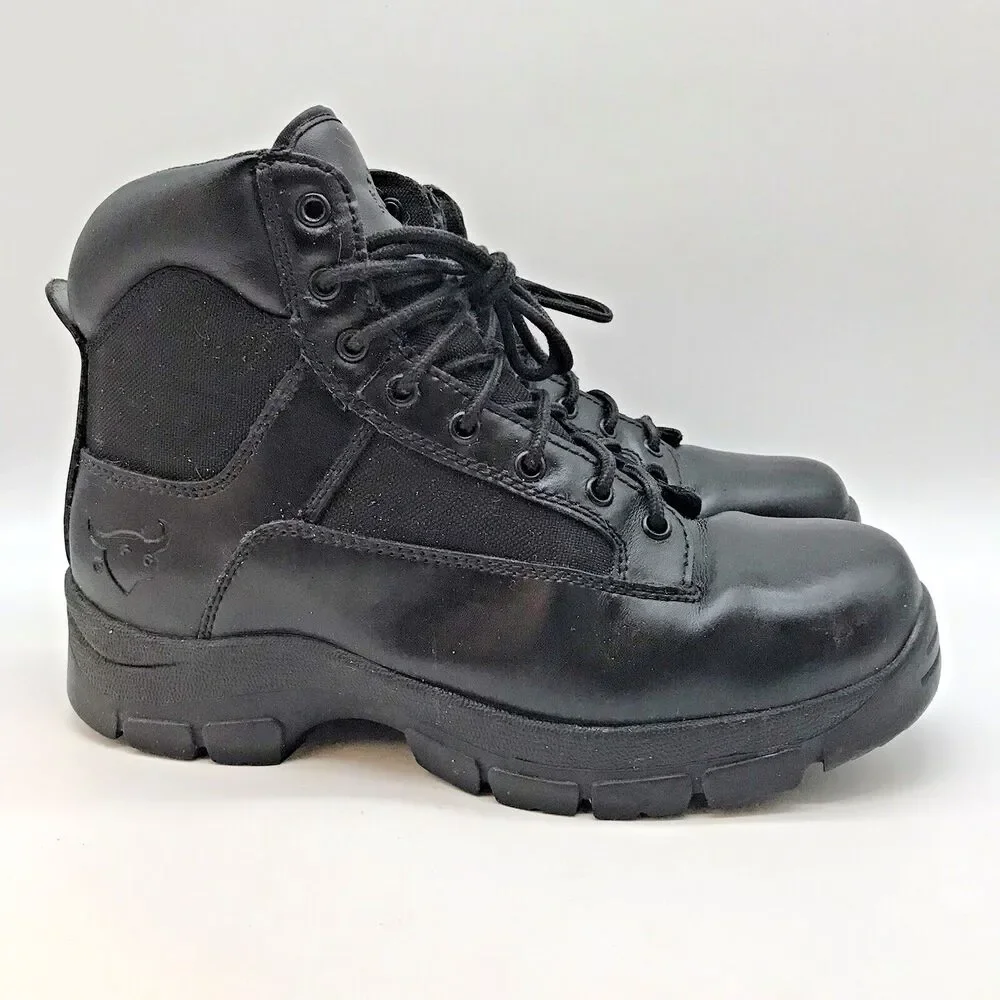 Texas Steer Kadmo Safety Toe Work Boots Men's 9.5W Black Slip & Oil Resistant